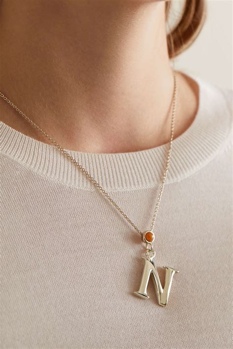 chloe necklace letter|chloe alphabet women's.